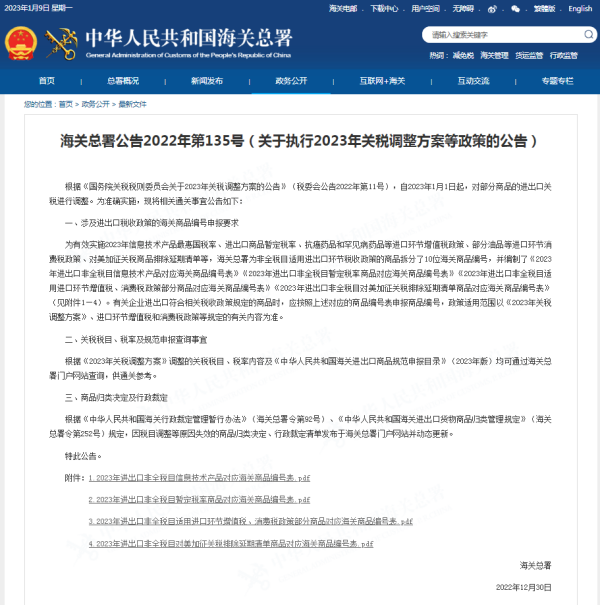 2023年关税调整，企业报关规范有新要求！