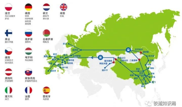 中欧班列有哪些路线？有什么运输当苦衷项？
