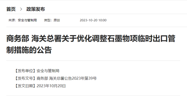 石墨一时出口管造措施有哪些？